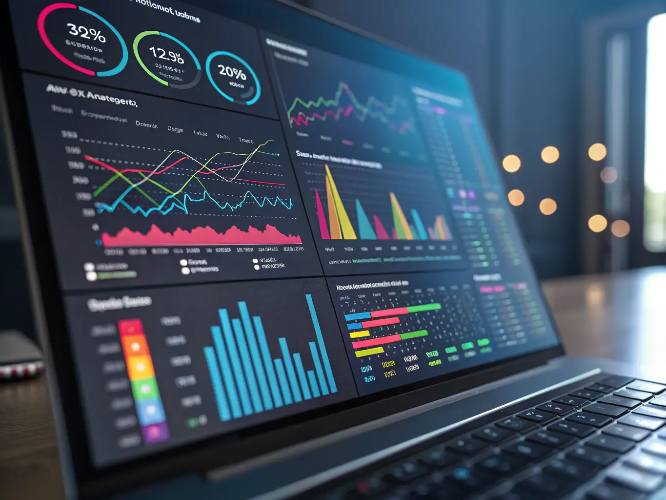 A visual representation of data analytics being used to optimize cycling race routes and event logistics, demonstrating CRITERIUMS EXPERIENCE's commitment to data-driven decision-making.
